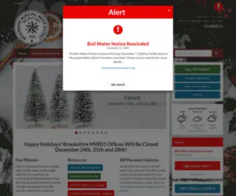 Brookshiremwd1.org(Brookshire Municipal Water District) Screenshot