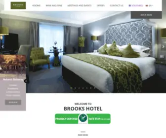 Brookshotel.ie(Brooks Hotel Dublin) Screenshot
