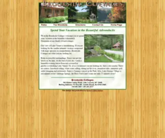 Brooksidecottagesonthelake.com(Brookside Cottages on Lake Vanare in the Adirondack Mountains) Screenshot