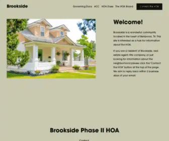 Brooksidephaseiihoa.com(Brookside) Screenshot
