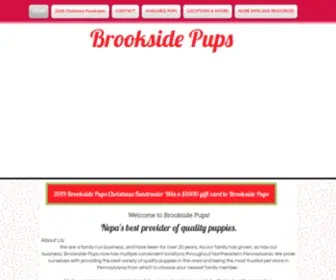 Brooksidepups.com(Brookside Pups) Screenshot