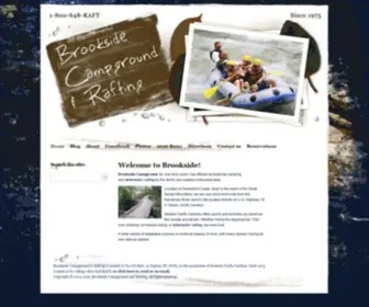 Brooksiderafting.com(Brookside Campground & Rafting) Screenshot