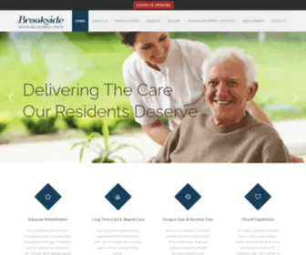 Brooksiderehabandnursing.com(Our healthcare professionals provide personalized and exceptional care) Screenshot