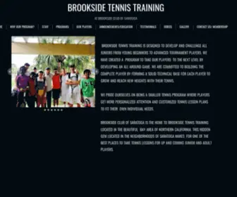 Brooksidetennistraining.com(BROOKSIDE TENNIS TRAINING) Screenshot