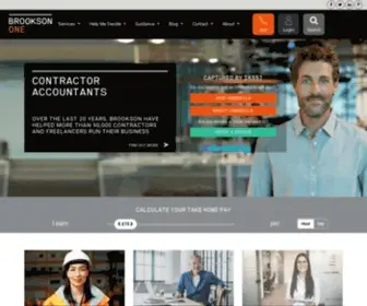 Brooksonone.co.uk(Accountants for Contractors) Screenshot