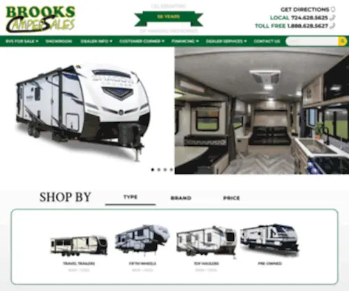 Brooksrv.com(Brooks Camper Sales in Connellsville) Screenshot
