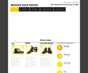 Brooksshoerepair.com(Brooks Shoe & Watch Repair) Screenshot
