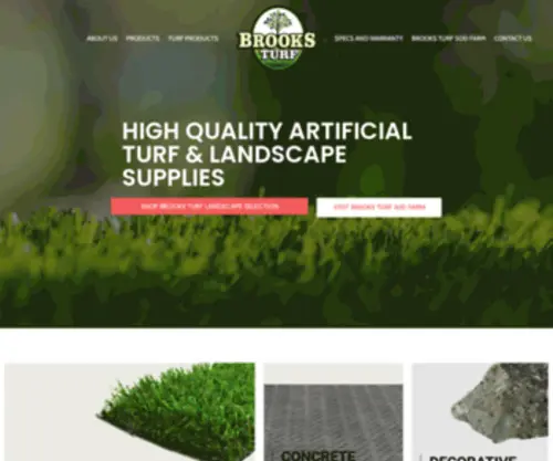 Brooksturf.com(Brooks Turf) Screenshot