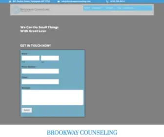 Brookwaycounseling.com(Arkansas counseling & therapy services) Screenshot