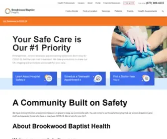 Brookwoodbaptisthealth.com(Brookwood Baptist Health Hospitals and Emergency Care) Screenshot