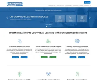 Brookwood.com(Custom eLearning web and training solutions with headquarters in Philadelphia) Screenshot