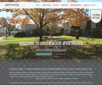 Brookwoodwichita.com(Apartments For Rent on Rock Road Wichita) Screenshot