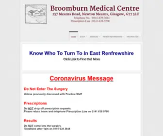 Broomburnmedicalcentre.co.uk(Broomburn Medical Centre) Screenshot