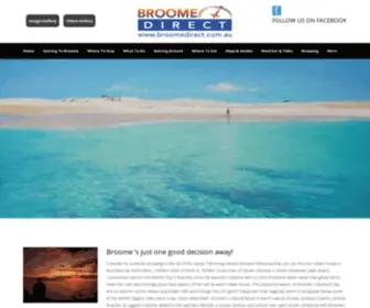 Broomedirect.com.au(Broome Accommodation and Hotels Broome Tours Broome Maps Weather and Restaurants BroomeDirect) Screenshot