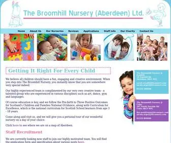 Broomhillnursery.co.uk(The Broomhill Nursery) Screenshot