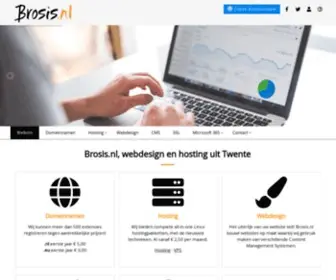 Brosis.nl(Webdesign Webhosting Domeinnaamregistratie CMS) Screenshot