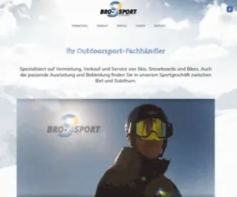 Brosport.ch(BRO-SPORT Selzach GmbH) Screenshot