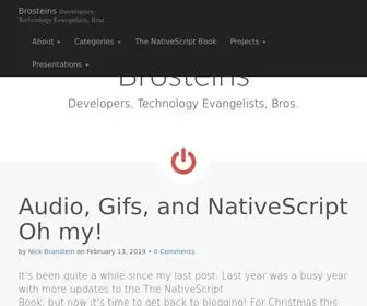 Brosteins.com(Developers, Technology Evangelists, Bros) Screenshot
