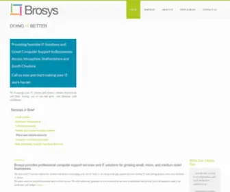 Brosys.co.uk(Computer and IT Support for Business) Screenshot