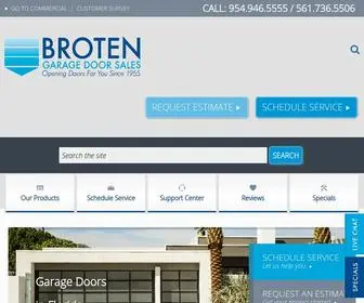 Broten.com(Broten Garage Door Sales) Screenshot