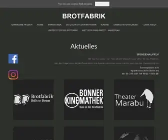 Brotfabrik-Bonn.de(Brotfabrik) Screenshot