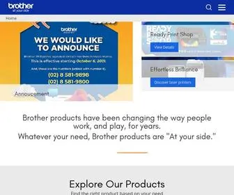 Brother.com.ph(Brother Philippines) Screenshot