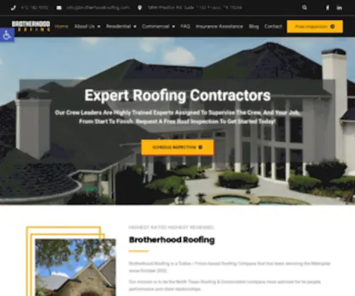 Brotherhoodroofing.com(Brotherhood Roofing Company) Screenshot