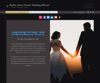 Brotherjeremy.com(Brother Jeremy Toronto Wedding Officiant) Screenshot