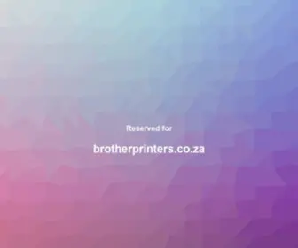 Brotherprinters.co.za(Brother Printers) Screenshot