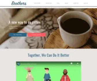 Brotherscoffee.co(Coffee Club With a Cause) Screenshot