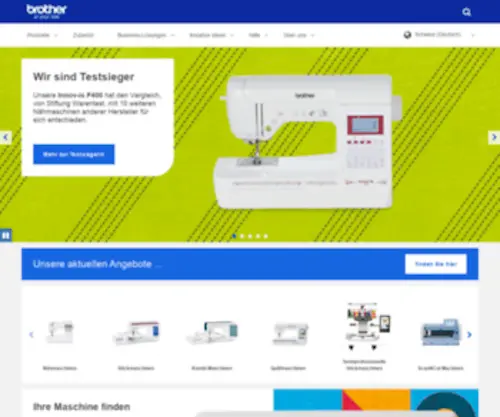 Brothersewing.ch(Brother Sewing Machines) Screenshot