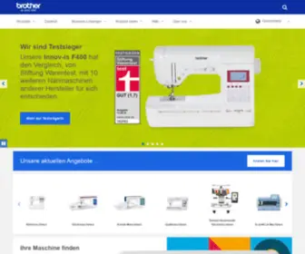 Brothersewing.de(Brother Sewing Machines) Screenshot