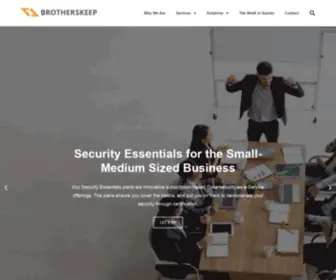 Brotherskeep.co(Managed Enterprise Cybersecurity) Screenshot