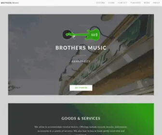 Brothersmusickc.com(Brothers Music KC) Screenshot