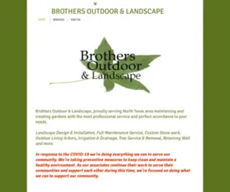 Brothersoutdoorandlandscape.com(Brothers-landscape) Screenshot