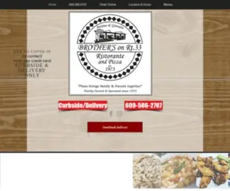 Brotherspizza33.com(Brother&#039;s Pizza) Screenshot
