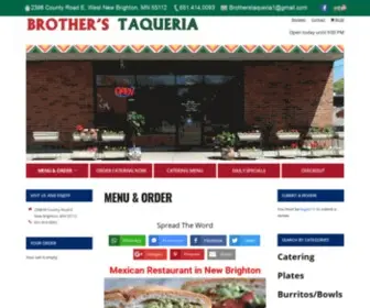 Brotherstaqueria.com(Brother's) Screenshot