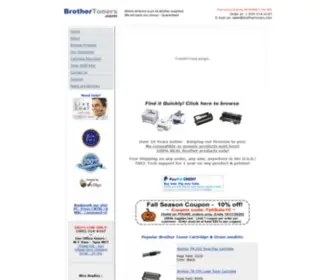 Brothertoners.com(Quality Brother Toner Cartridges) Screenshot