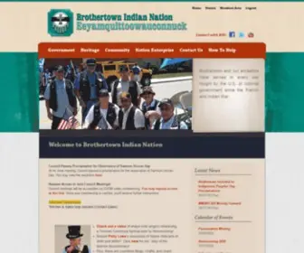 Brothertownindians.org(Brothertown Indian Nation) Screenshot