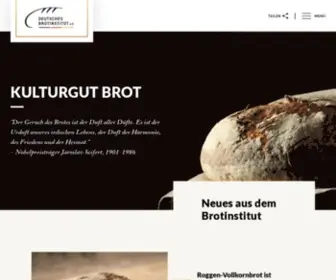 Brotinstitut.de(Deutsches Brotinstitut e.V) Screenshot
