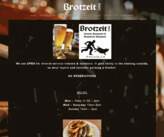 Brotzeitbiergarten.com(Brotzeit Lokal Biergarten) Screenshot