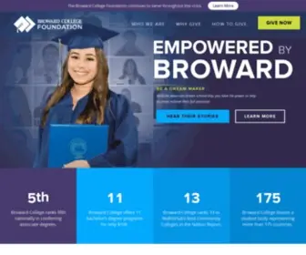 Browardcollegefoundation.org(Broward College Office of Advancement and Broward College Foundation Home) Screenshot