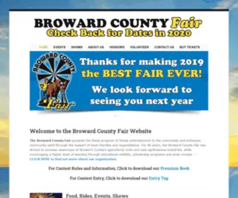 Browardcountyfair.com(Broward County Fair) Screenshot