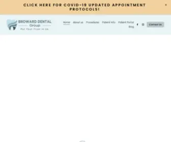 Browarddentalgroup.com(South Florida Prosthodontist) Screenshot