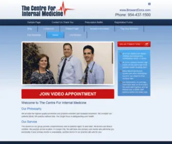 Browarddocs.com(The Centre For Internal Medicine) Screenshot