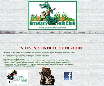 Browardfolkclub.com(Broward Folk Club) Screenshot