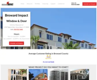 Browardimpact.com(Broward Impact Windows & Doors) Screenshot