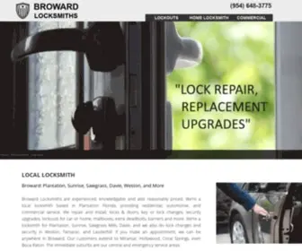 Browardlocksmiths.com(Locksmith Plantation FL) Screenshot