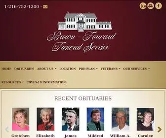 Brown-Forward.com(Brown-Forward Funeral Home) Screenshot