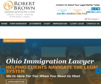 Brown-Immigration.com(Robert Brown LLC) Screenshot